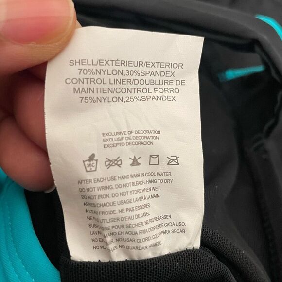 It Figures Womens Tummy Thinner One Piece Maillot Swimsuit 14 High Neck Slimming - Picture 4 of 7